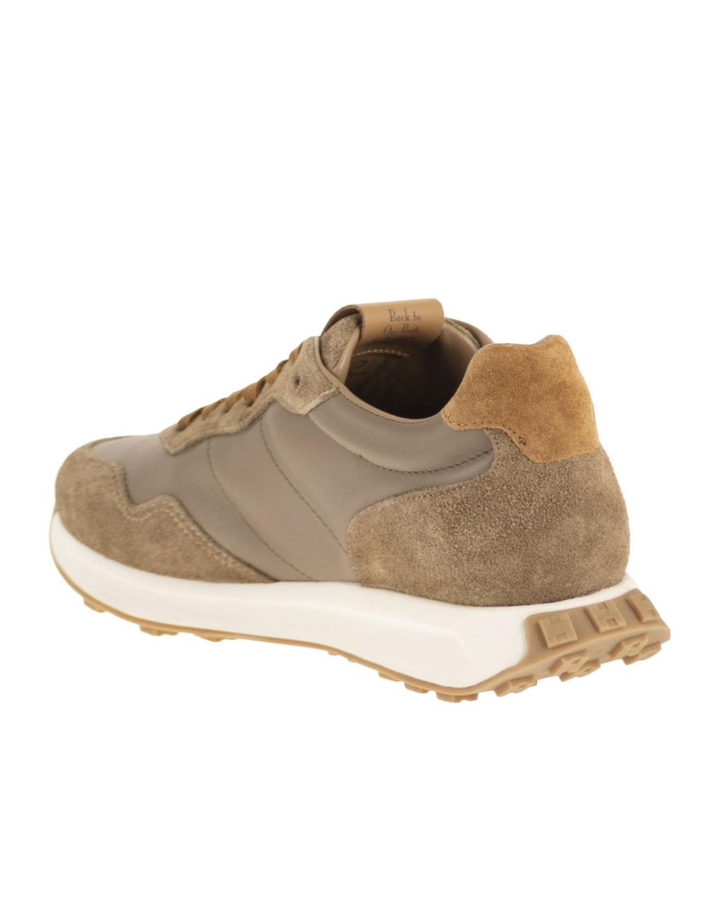 Hogan Brown Low Top Lace Up Sneakers for men