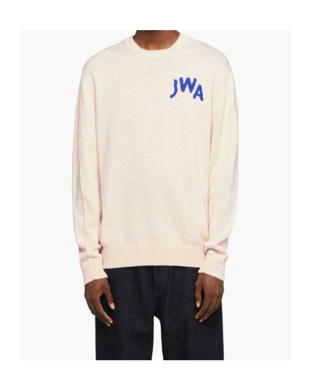 J.W. Anderson White Jw Anderson Jwa Crew Neck Sweater for men