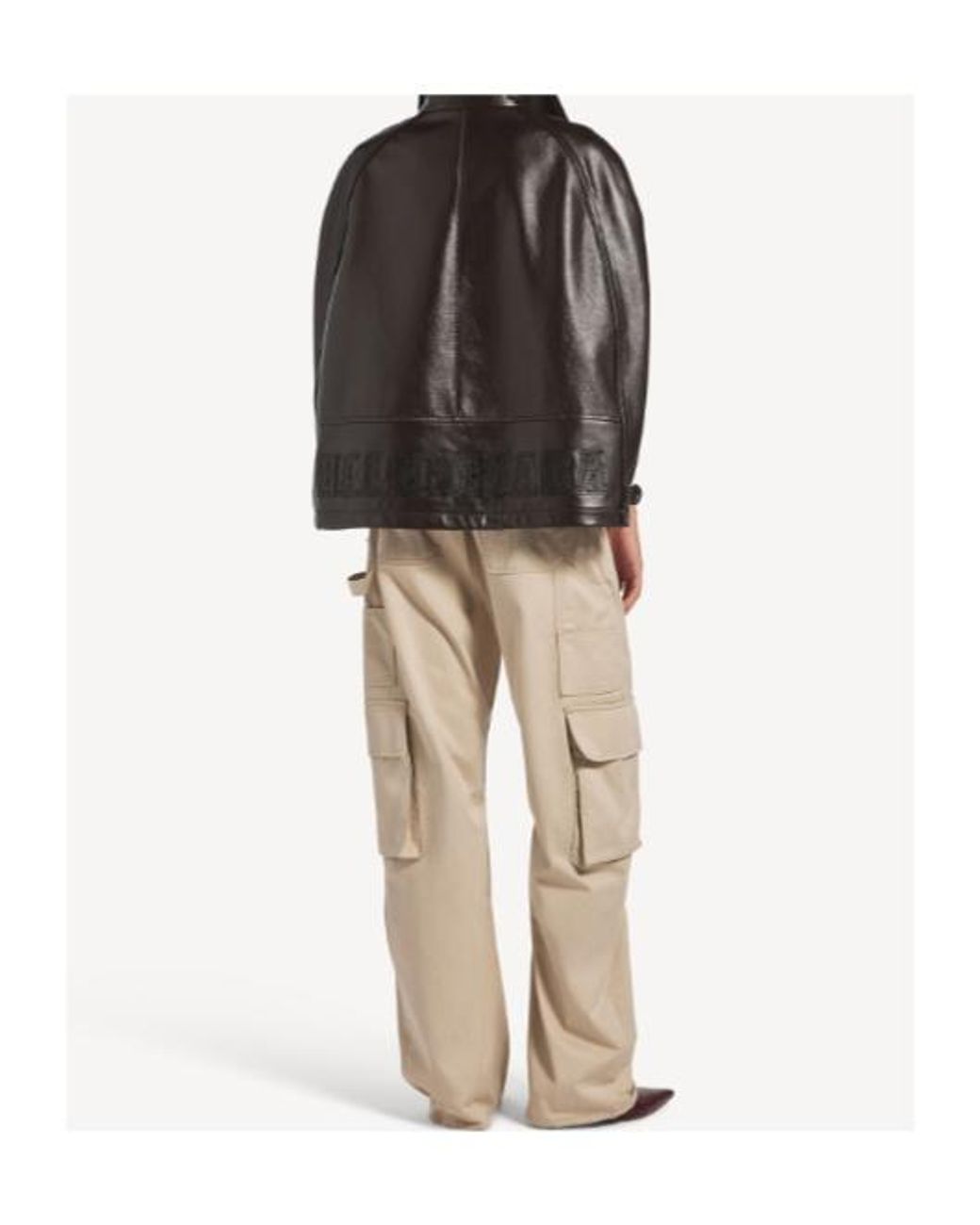 Balenciaga Natural Cotton Cargo Trousers