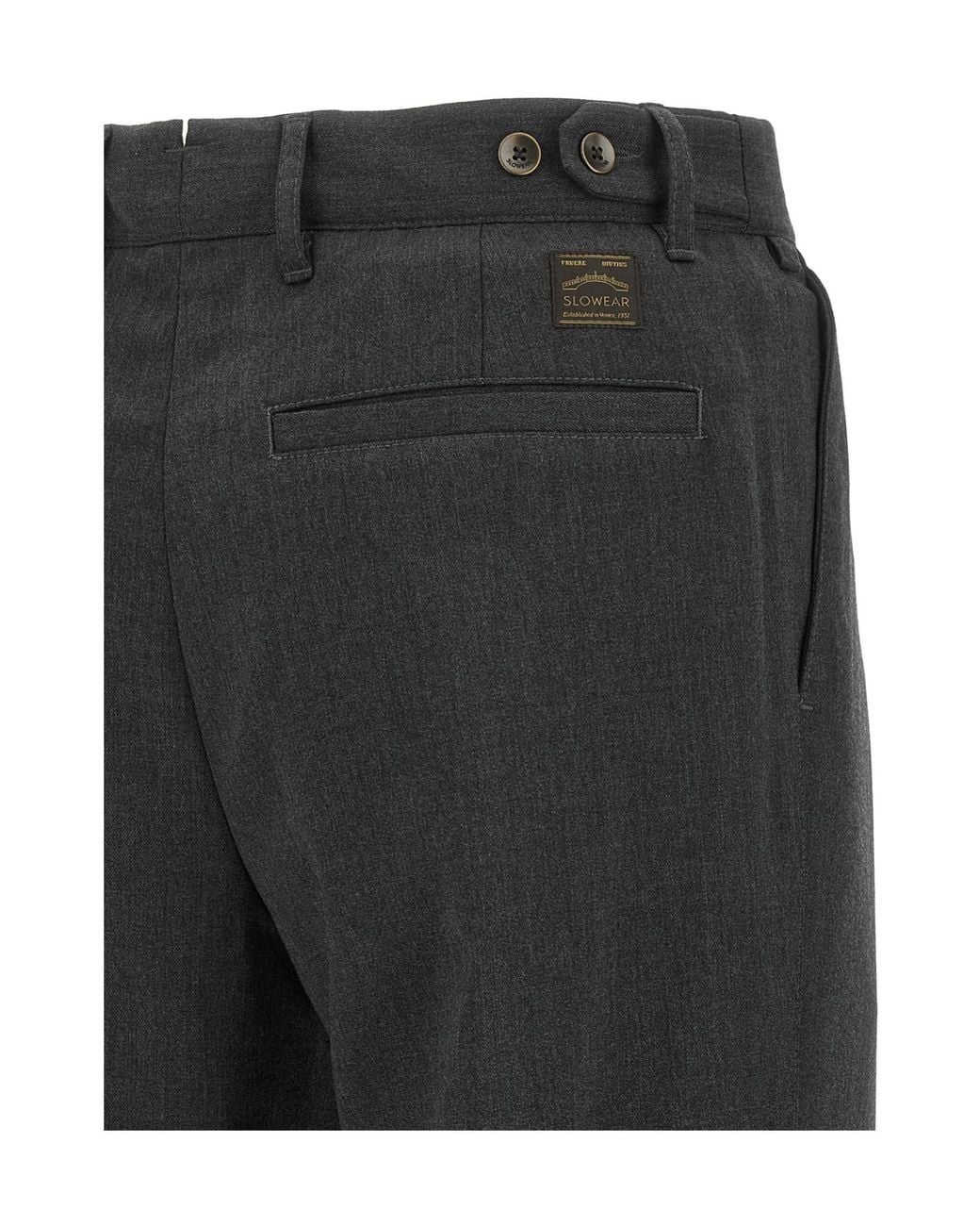 Incotex Black Pleated Pants