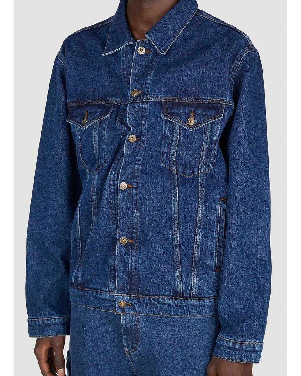 Y. Project Blue Classic Wire Denim Jacket for men