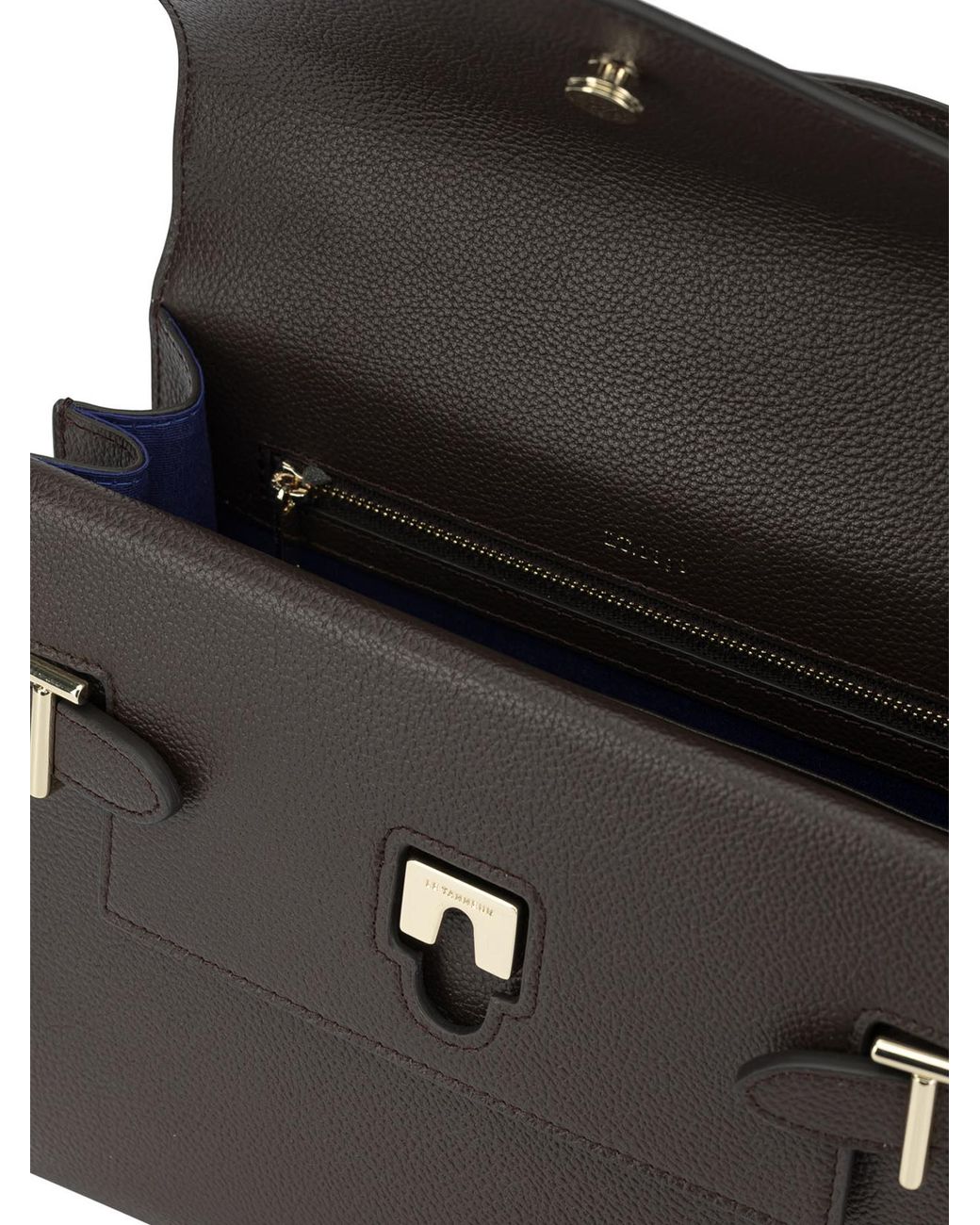 Le Tanneur Black Structured Top Handle Shoulder Bag