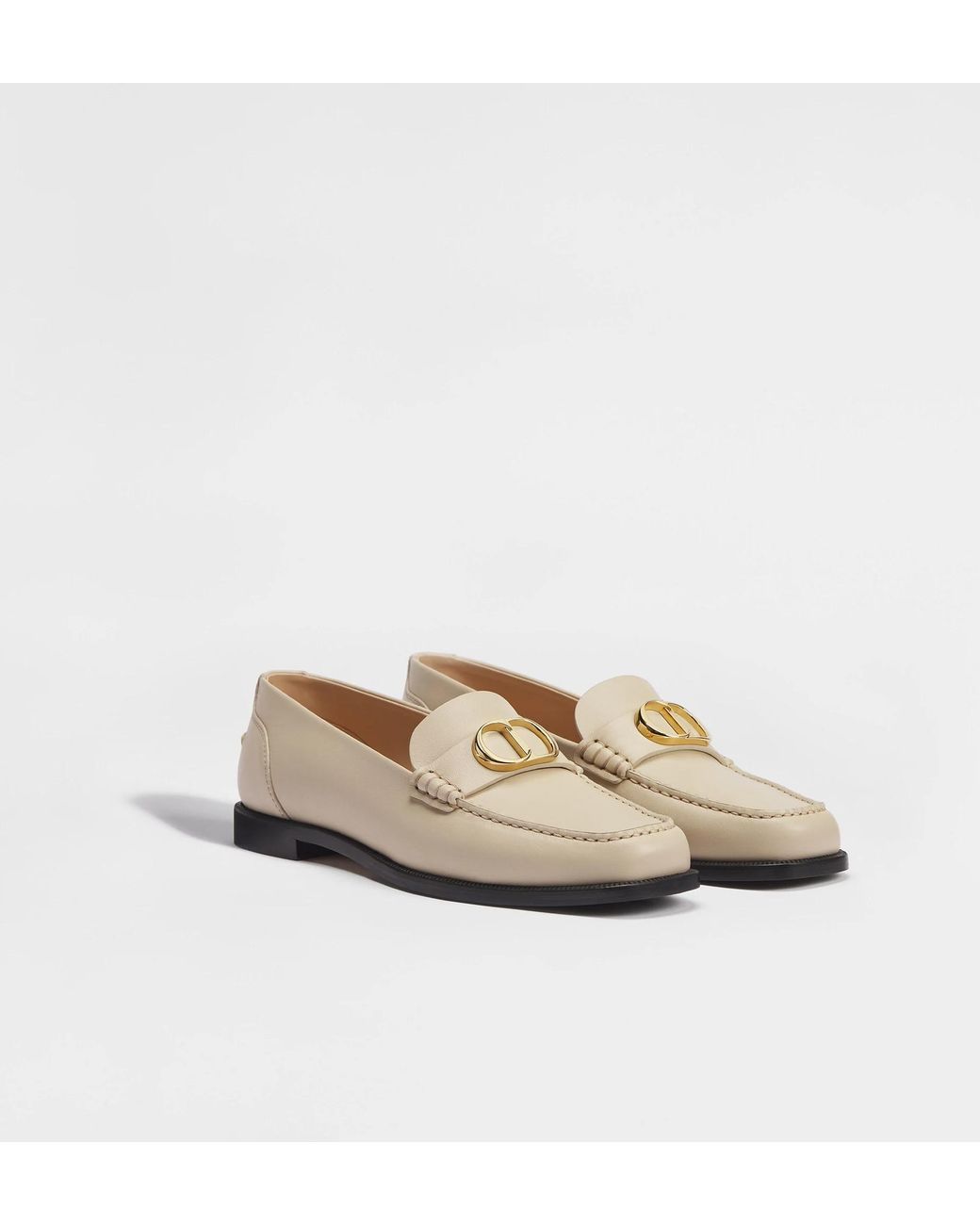 Dior White Palais Loafer