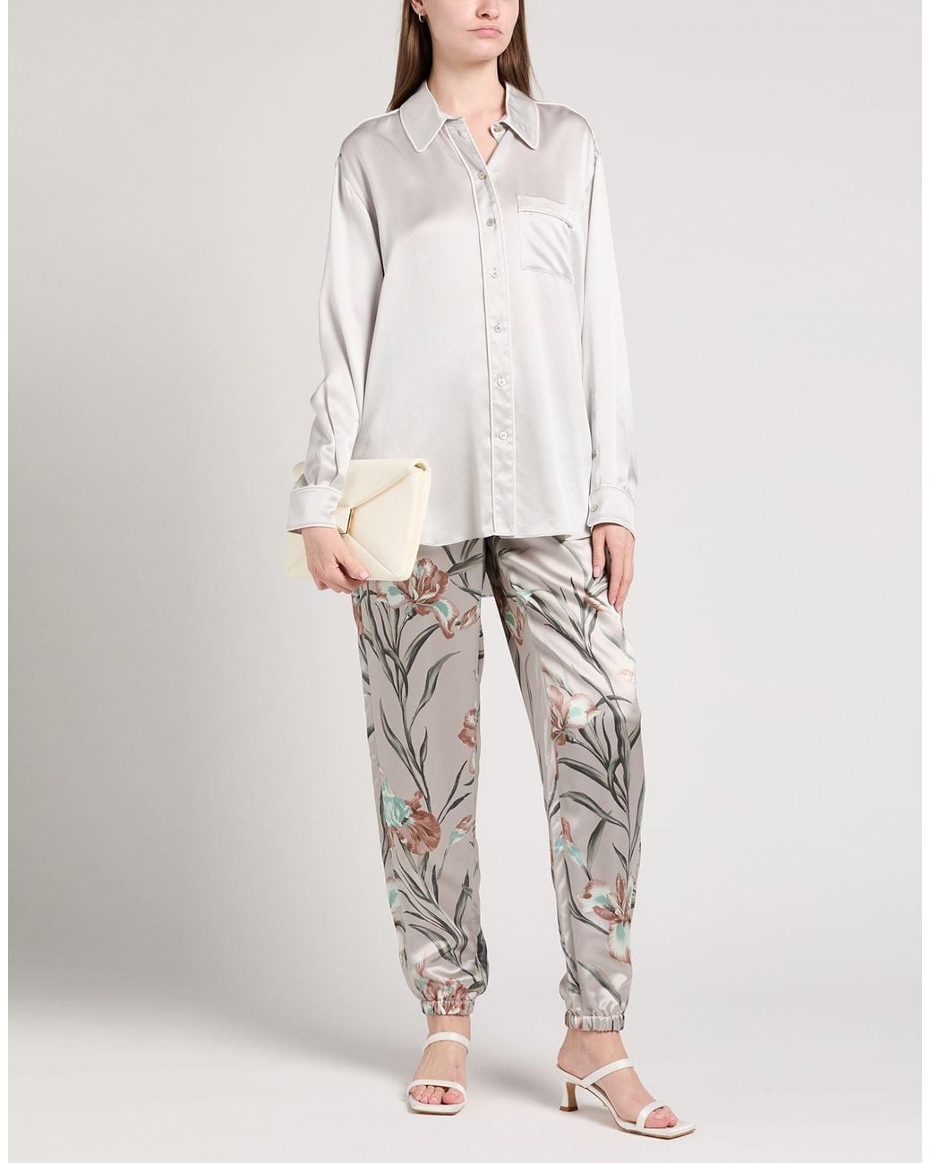 Saint Laurent Gray Tapered Trousers