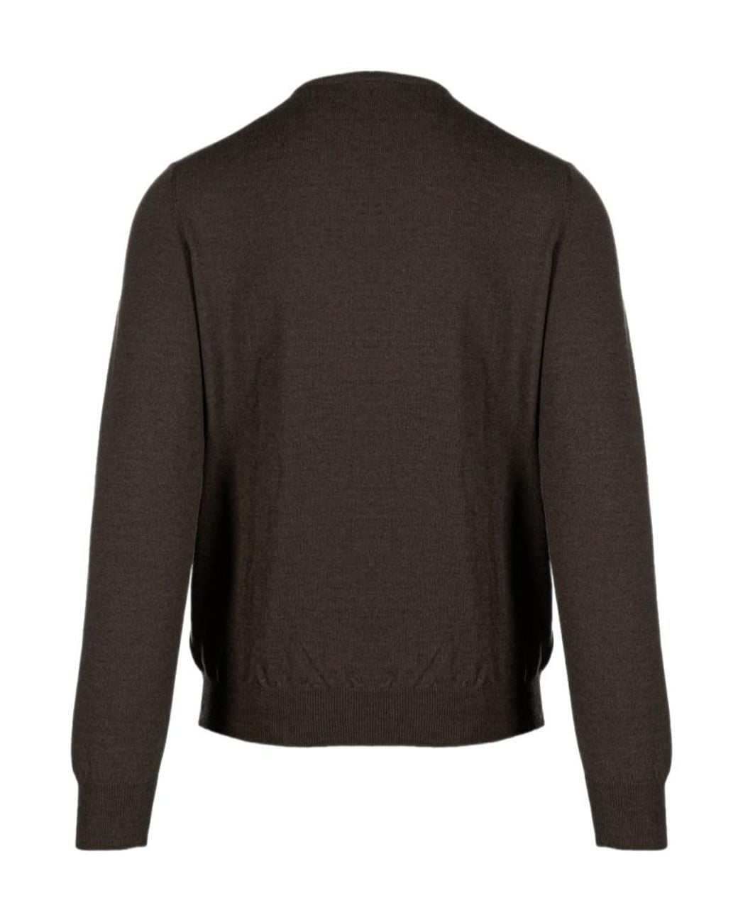 Gran Sasso Gray V-Neck Sweater for men