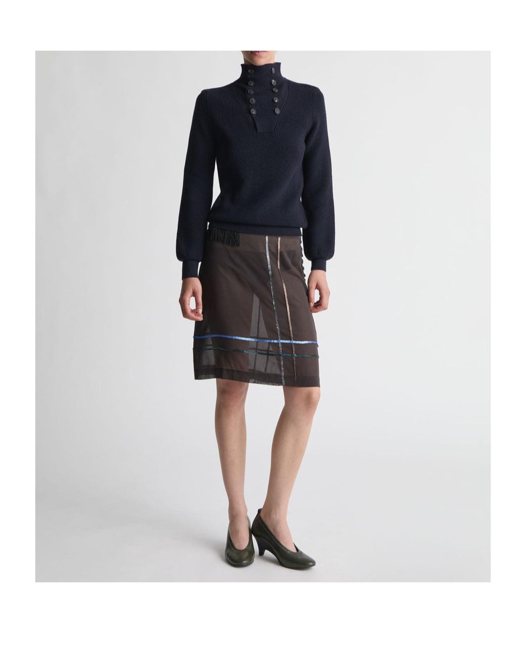 Paloma Wool Blue Turtleneck Sweater