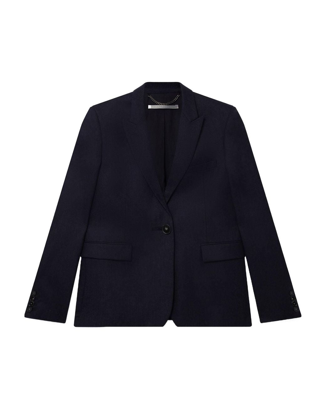 Stella McCartney Blue Single-Breasted Tailored Blazer