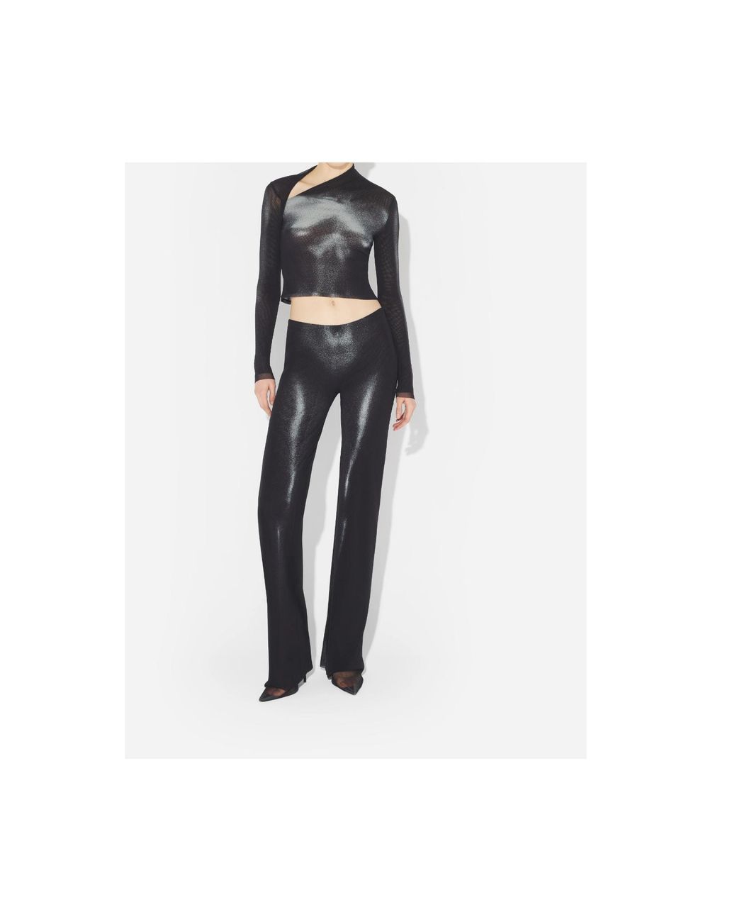 Jean Paul Gaultier Gray Elastic Waist Casual Pants