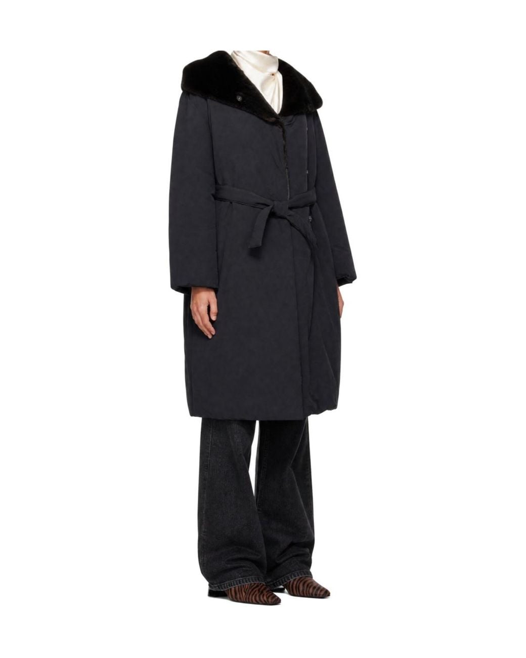 Loulou de Saison Black Darcy Long-Sleeve Down Jacket