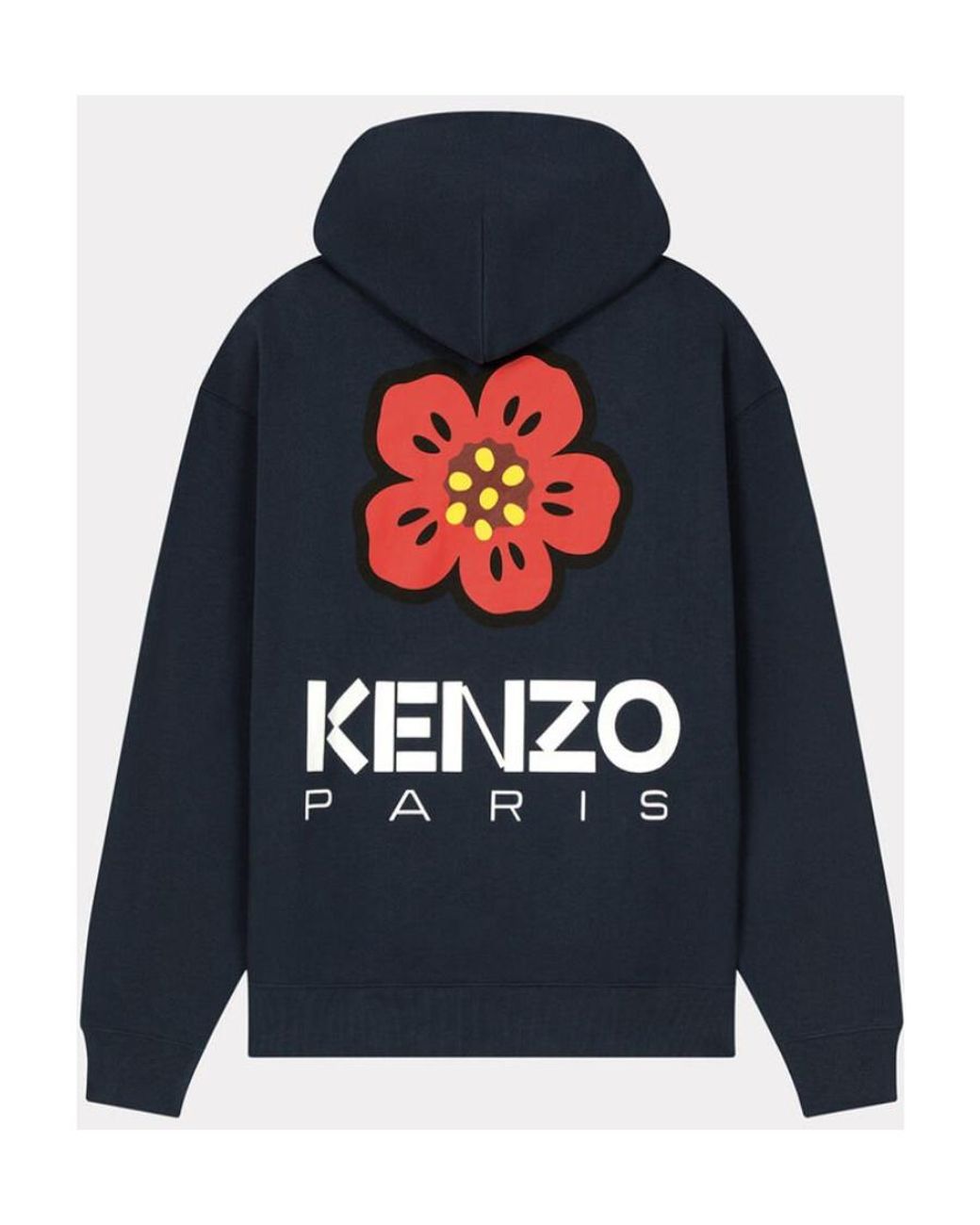 KENZO Blue Boke Flower Drop Shoulder Hoodie for men