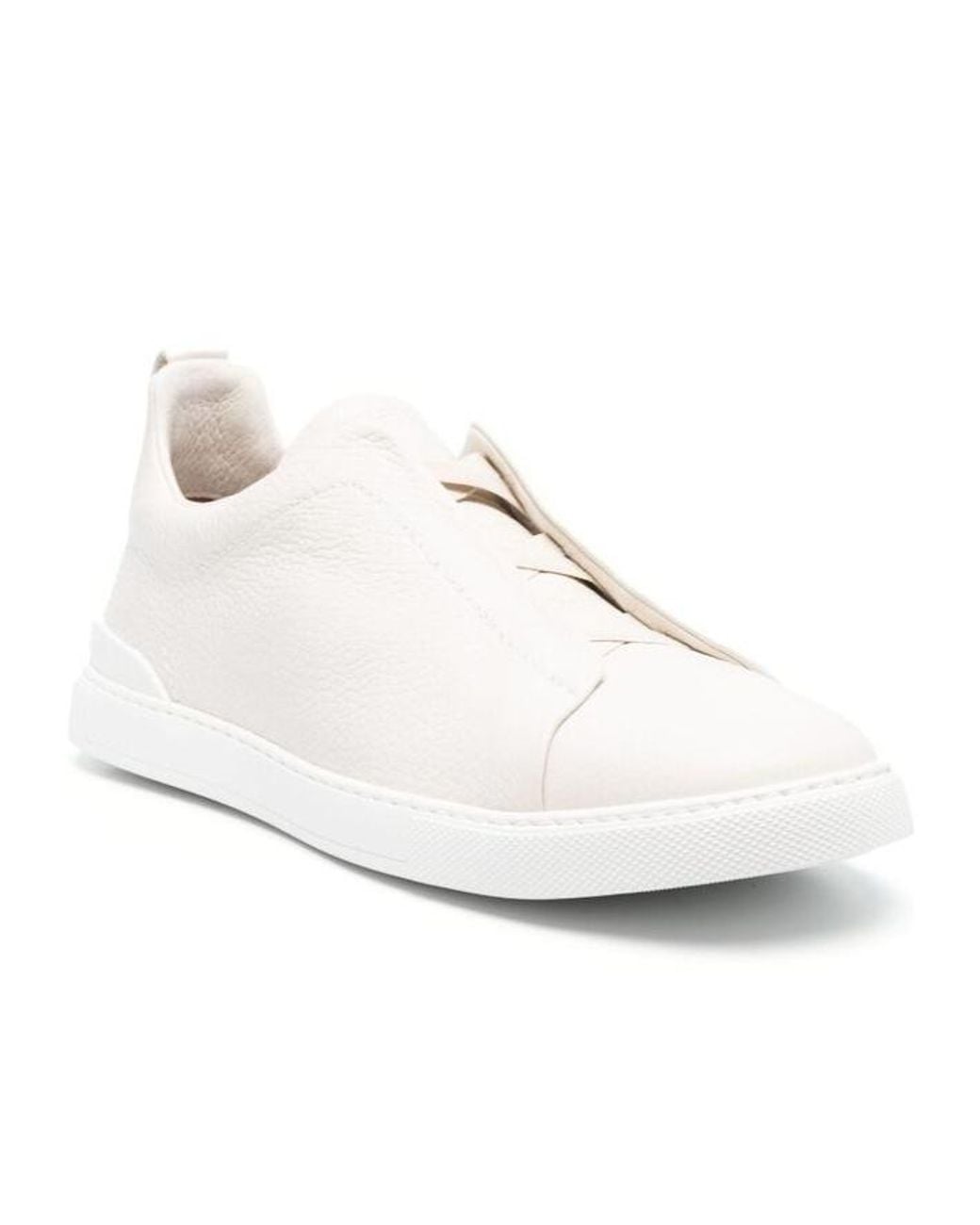 Zegna Natural Triple Stitch Sneakers for men