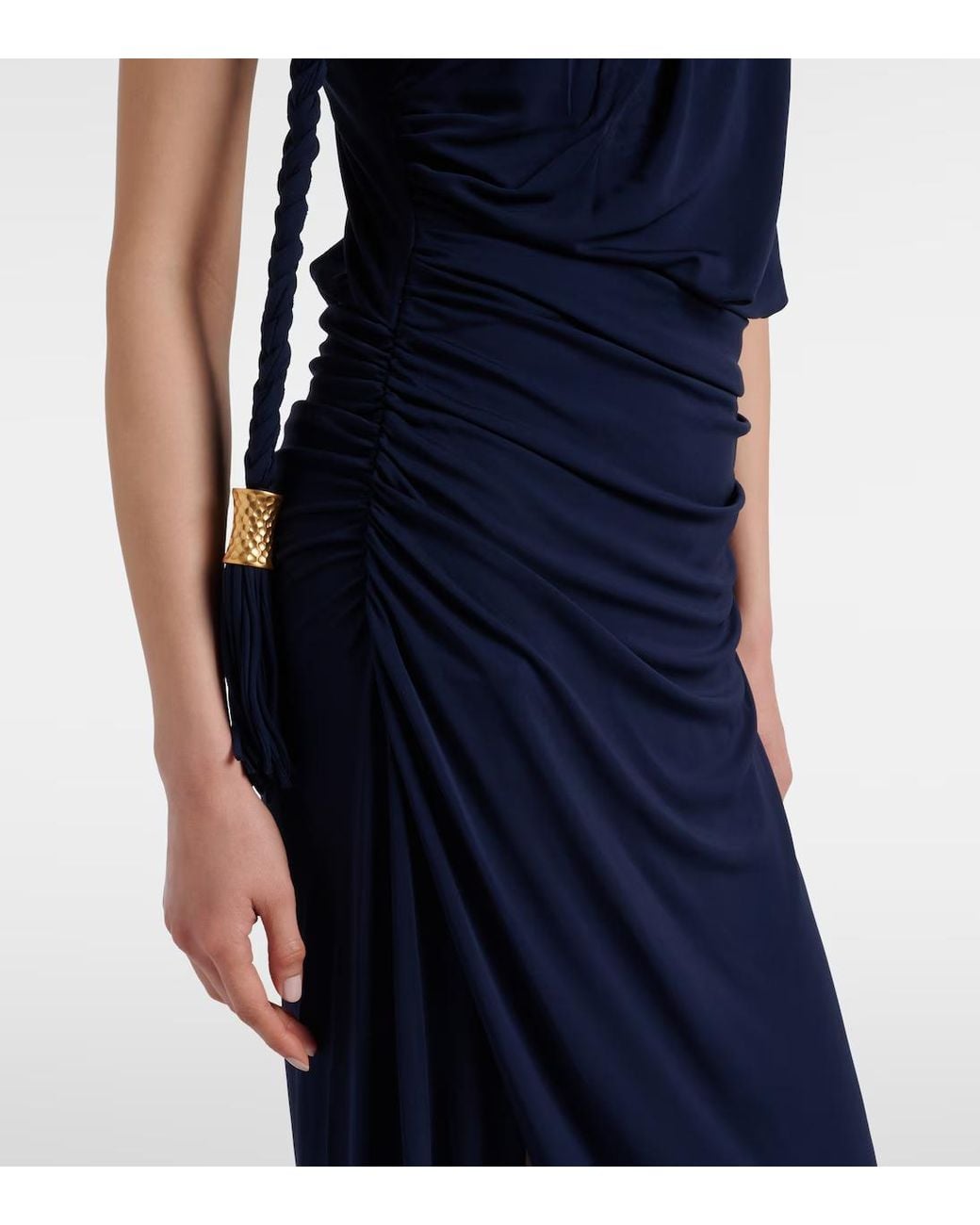 Jonathan Simkhai Blue Pleated Detail Dress
