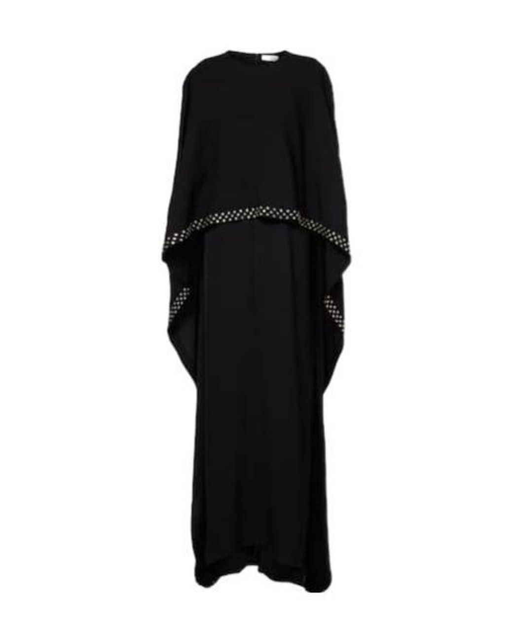 Stella McCartney Black Embellished Caped Maxi Dress