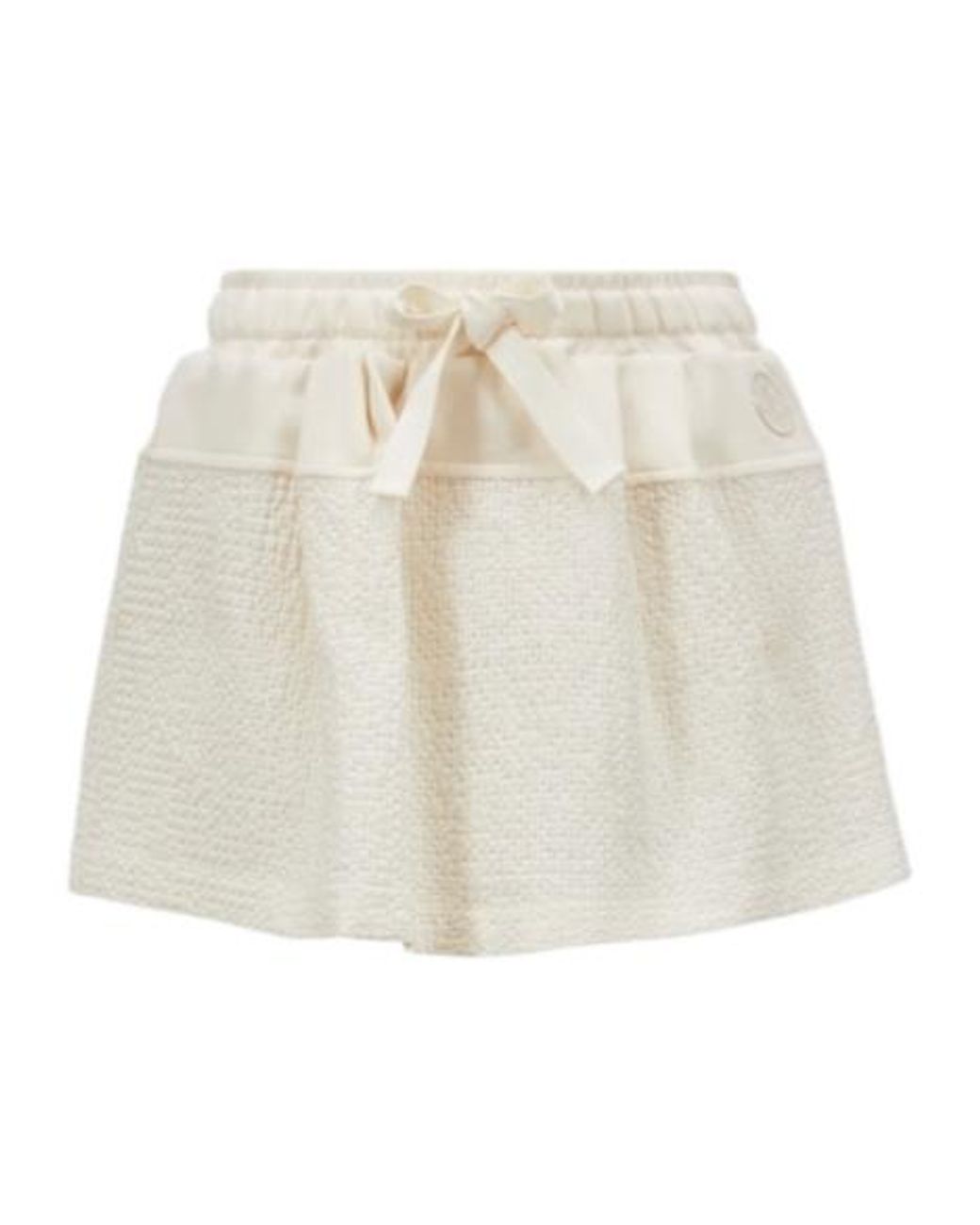 Moncler Natural Drawstring Mini Skirt