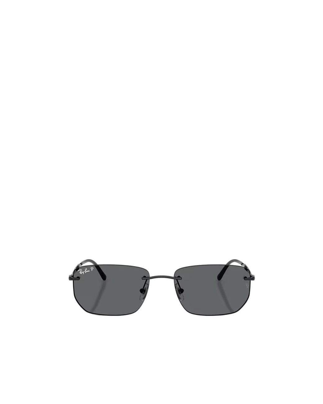 Ray-Ban White Full Frame Sunglasses for men