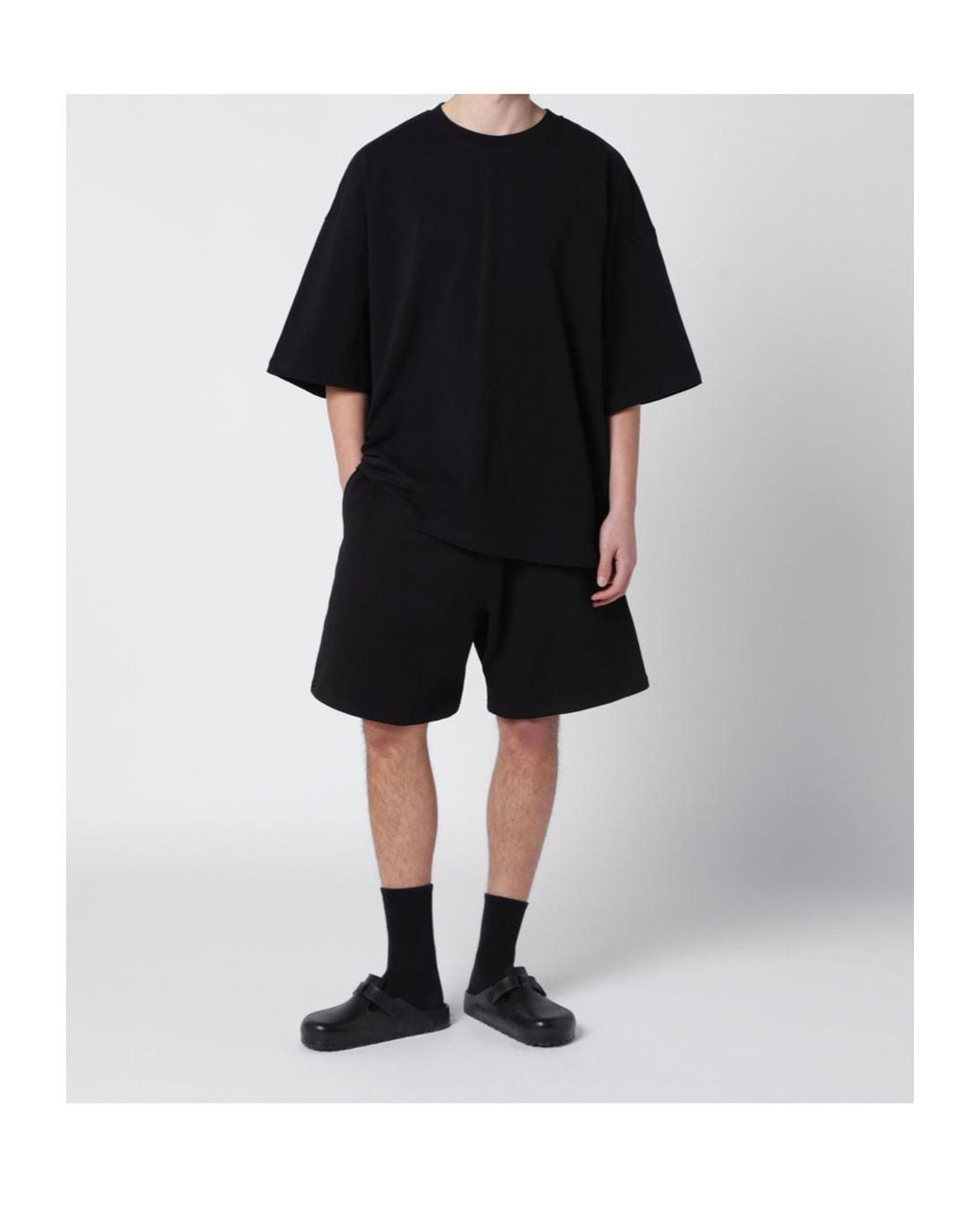 Entire studios Black Oversized T-Shirt for men