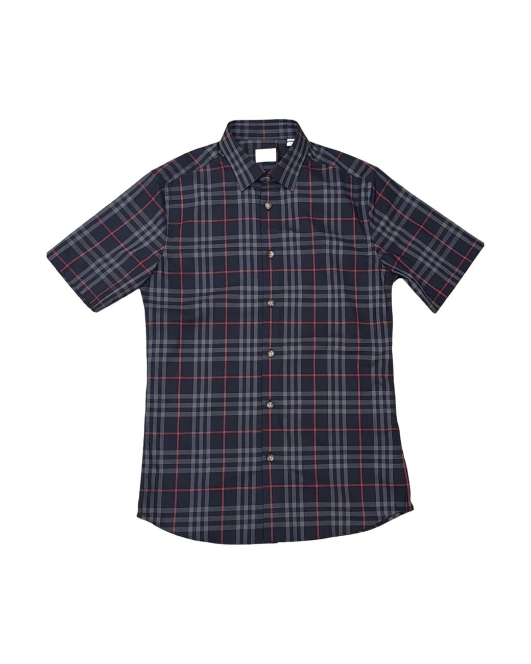 Burberry Blue Checkered Shirt for men