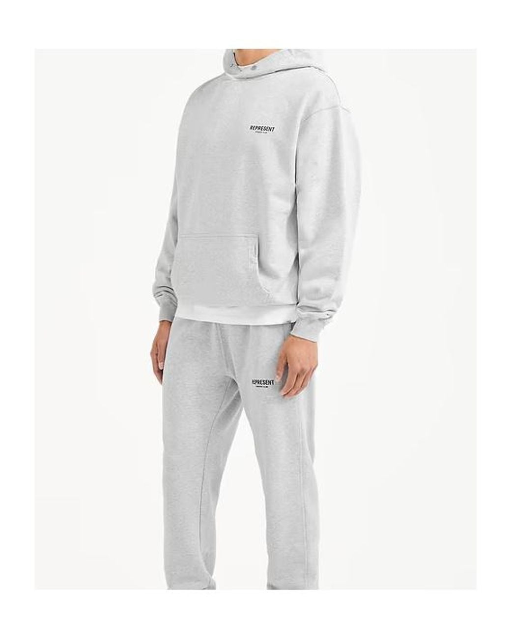 Represent Gray Owners Club Oversized Hoodie for men