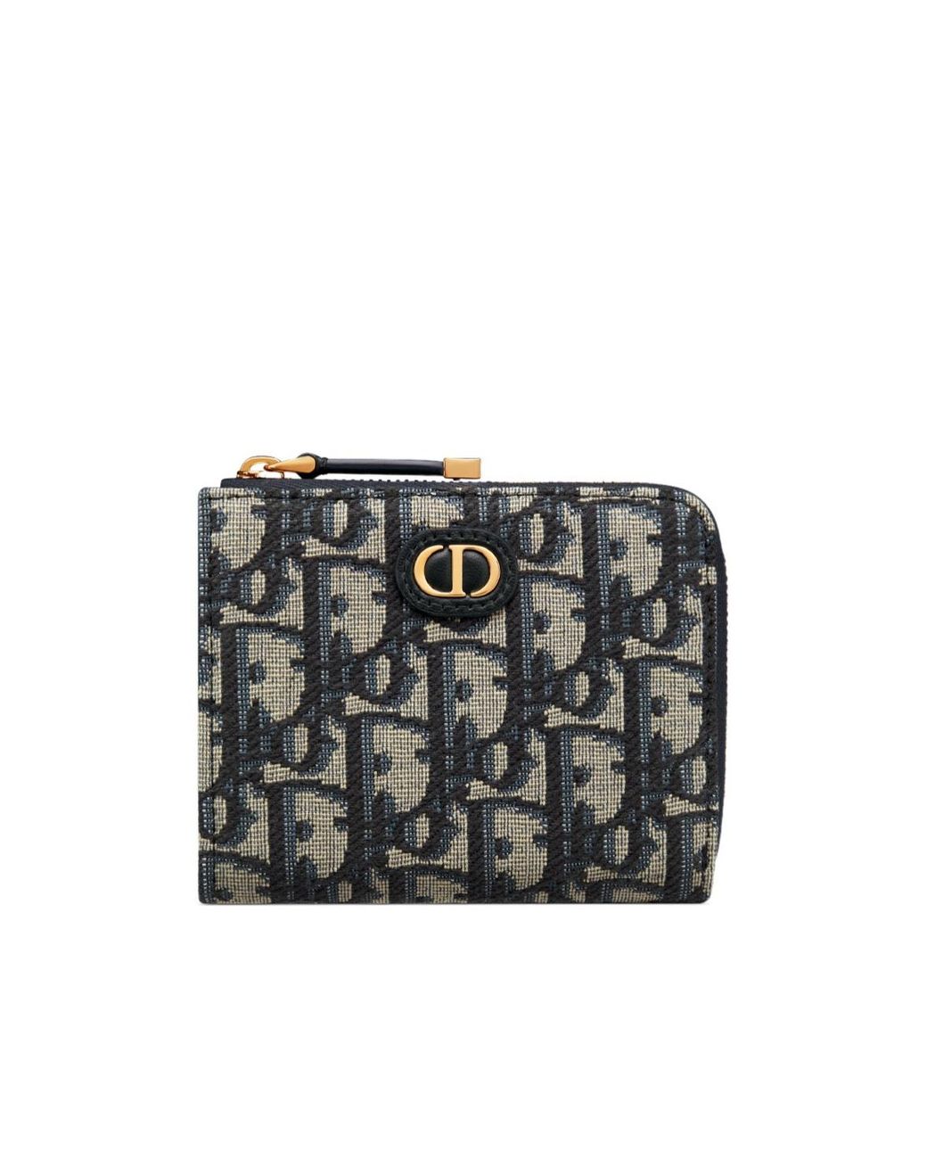Dior 30 Montaigne Sakura Wallet in Black | Lyst