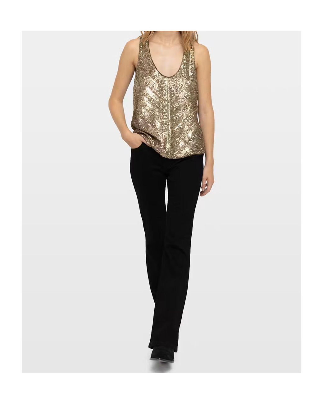 Zadig & Voltaire Blue Sleeveless Top