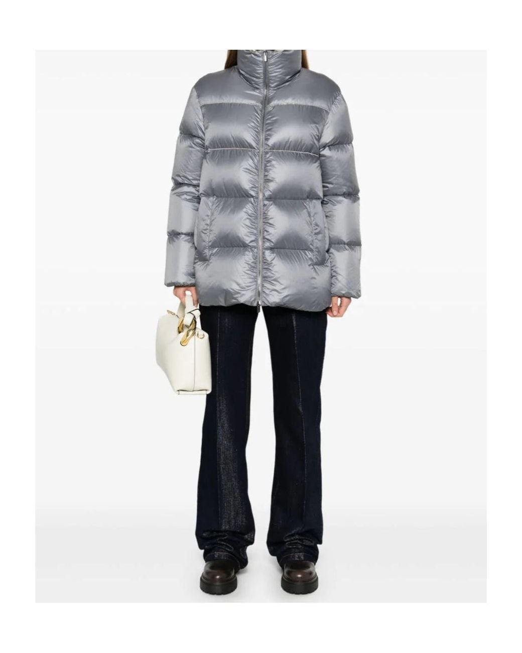 Peserico Gray Down Jacket