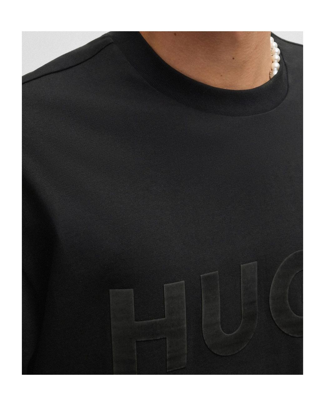 Boss Black Hugo Oversized Crewneck T-Shirt for men