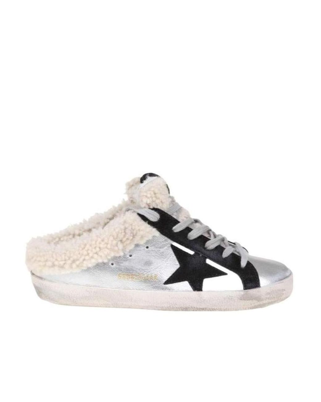 Golden Goose Deluxe Brand Metallic Super-Star Slip-On Sneakers