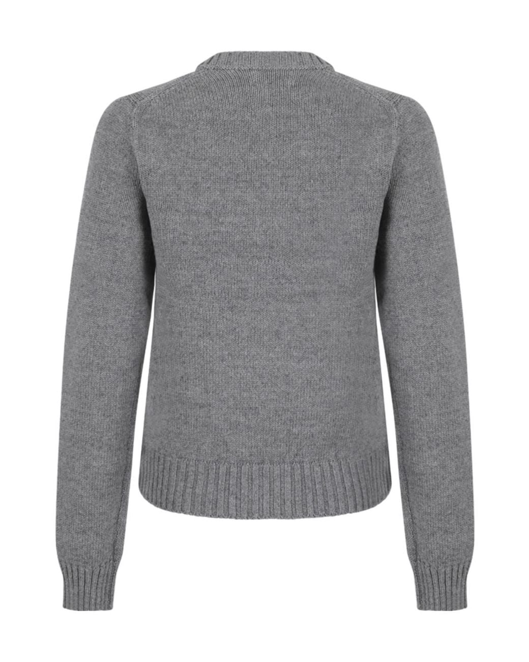 Polo Ralph Lauren Gray Flag Cotton Crewneck Jumper
