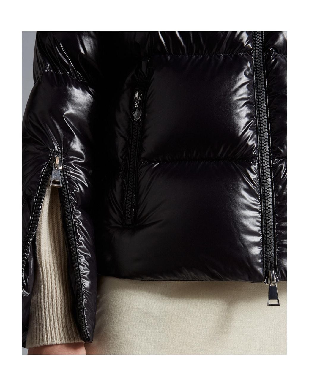 Moncler Black Huppe Padded Hooded Jacket