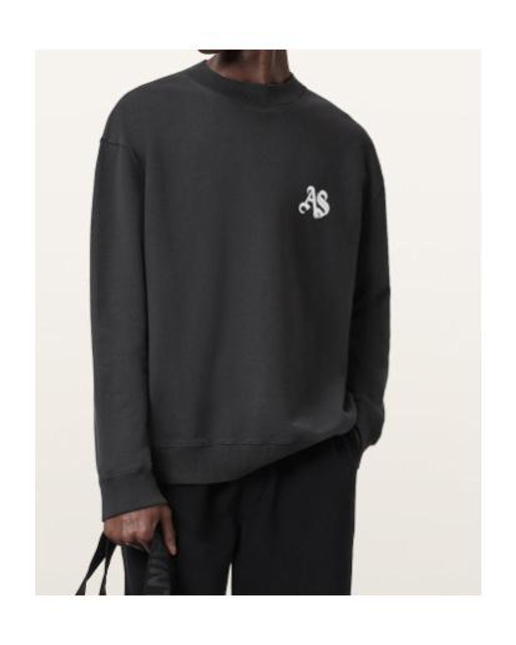 AllSaints Gray Icon Crew for men