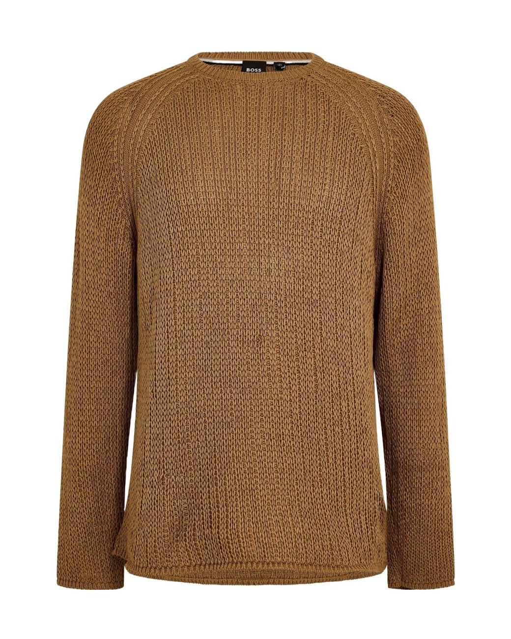 Boss Brown Knitted Top for men