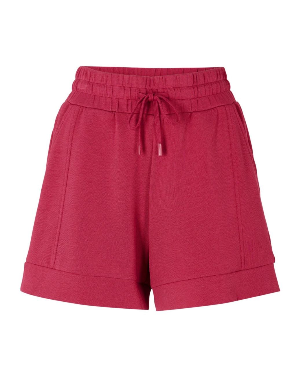 Varley Red Drawstring Athletic Shorts