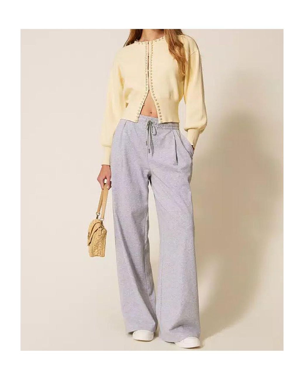 Twinset Purple Drawstring Trousers