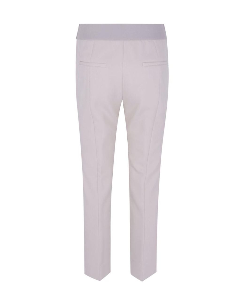 Peserico Gray Mid Rise Cropped Trousers