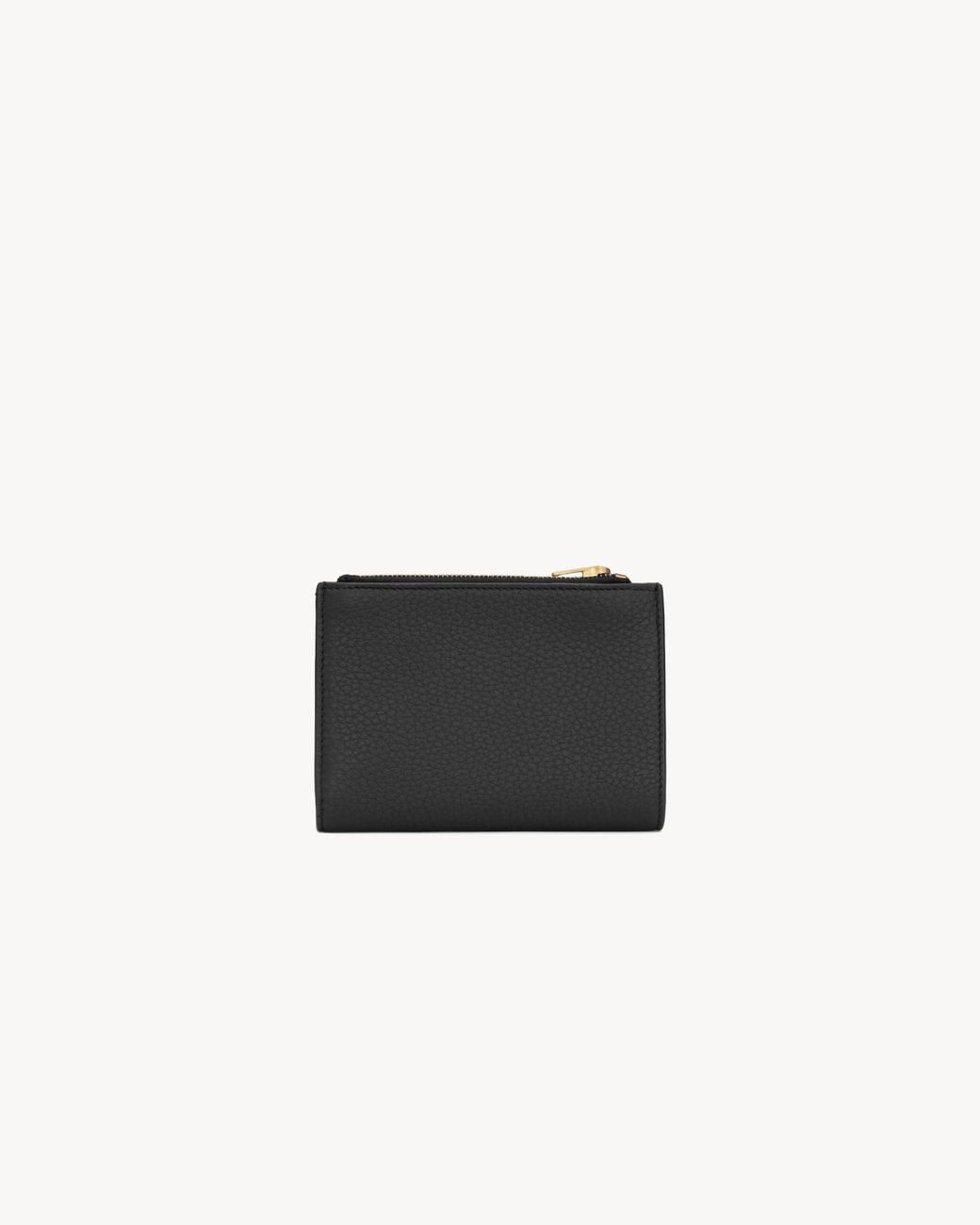 Saint Laurent Black Tiny Cassandre Bi-Fold Wallet for men