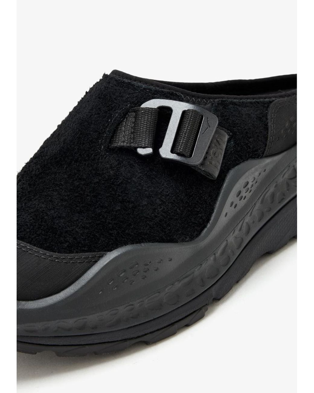 Hoka One One Black Ora Primo Ext Buckle Slip On Mules for men