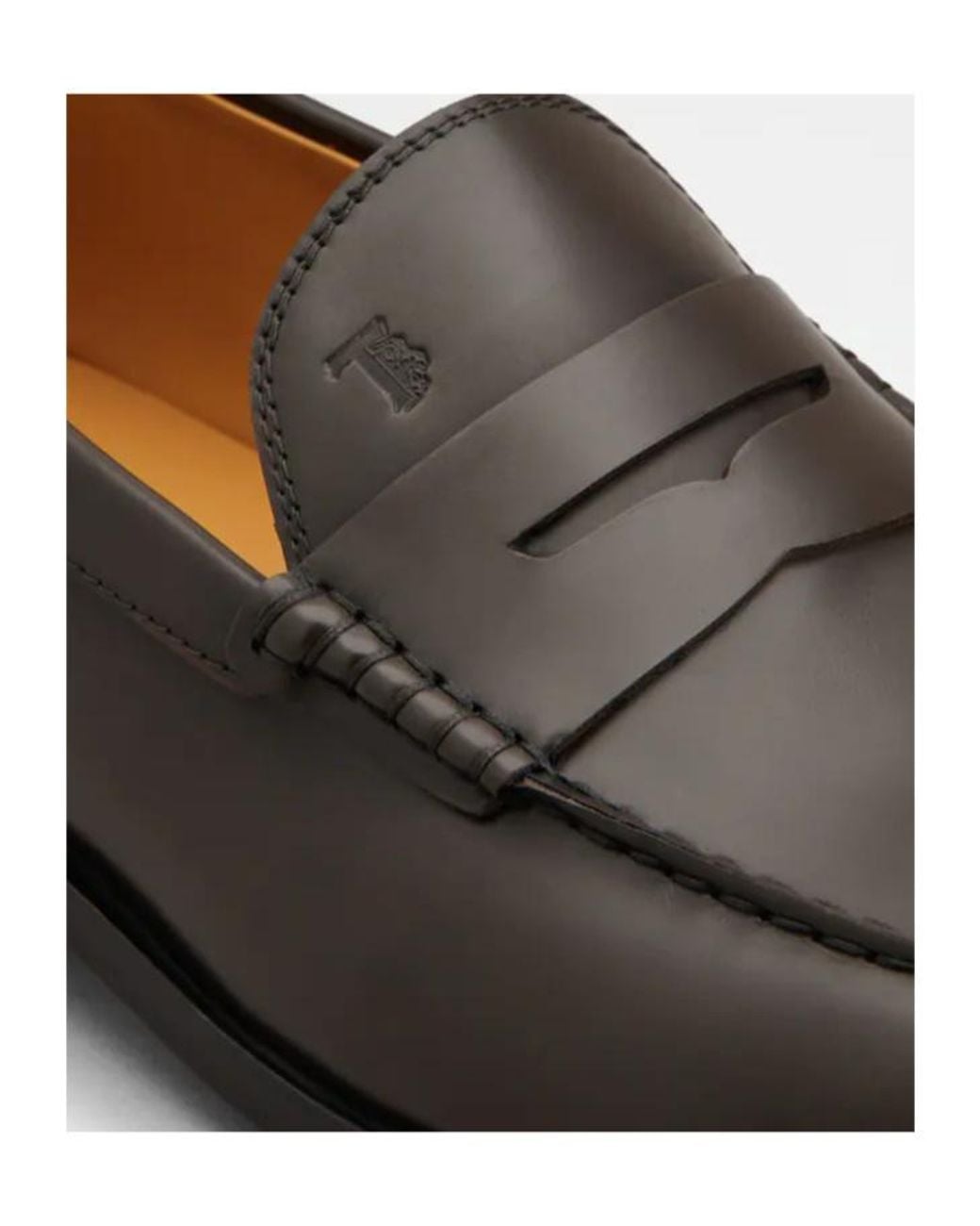 Tod's Black Polished-Leather Penny Loafers for men