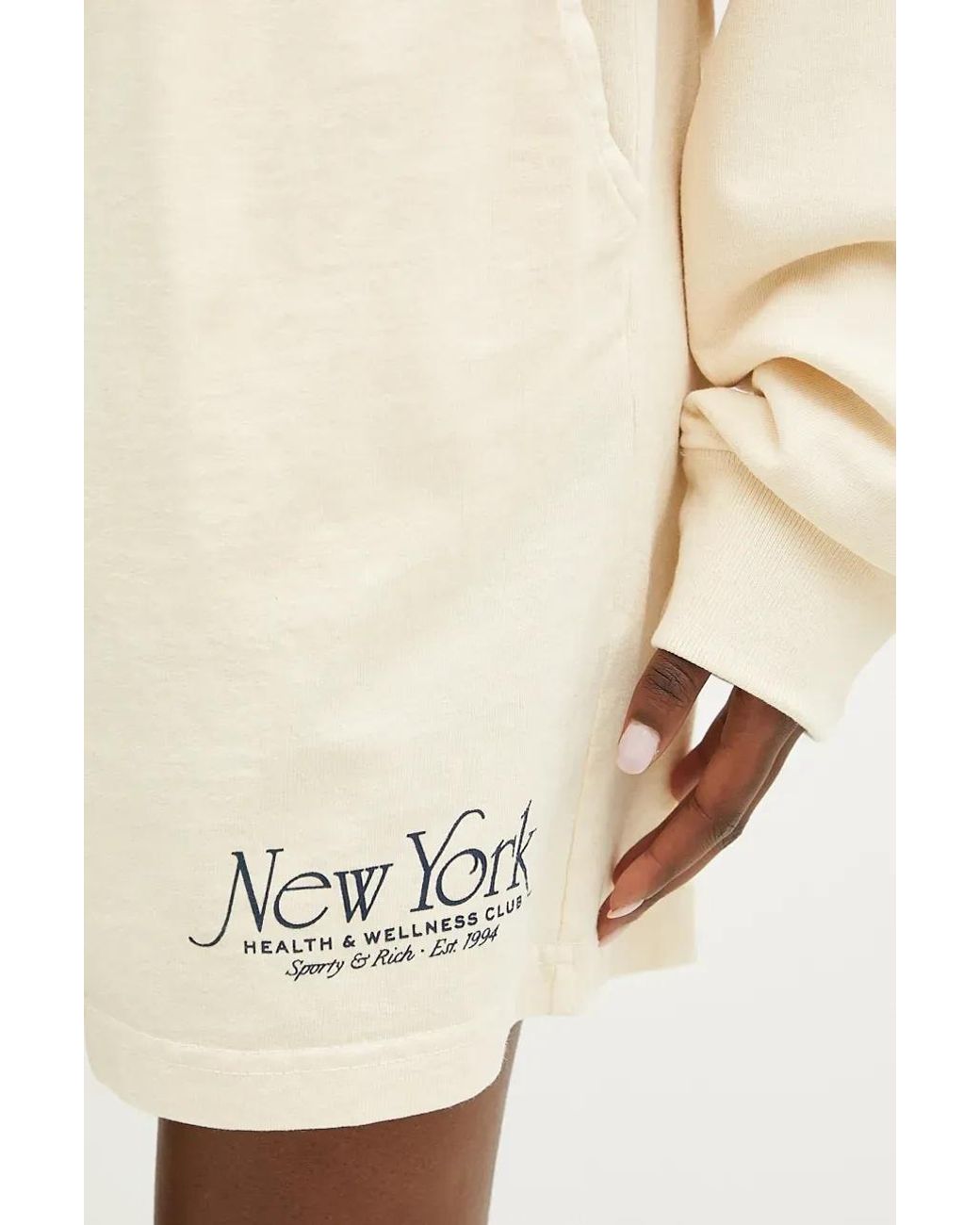 Sporty & Rich Natural Elastic Waist Shorts