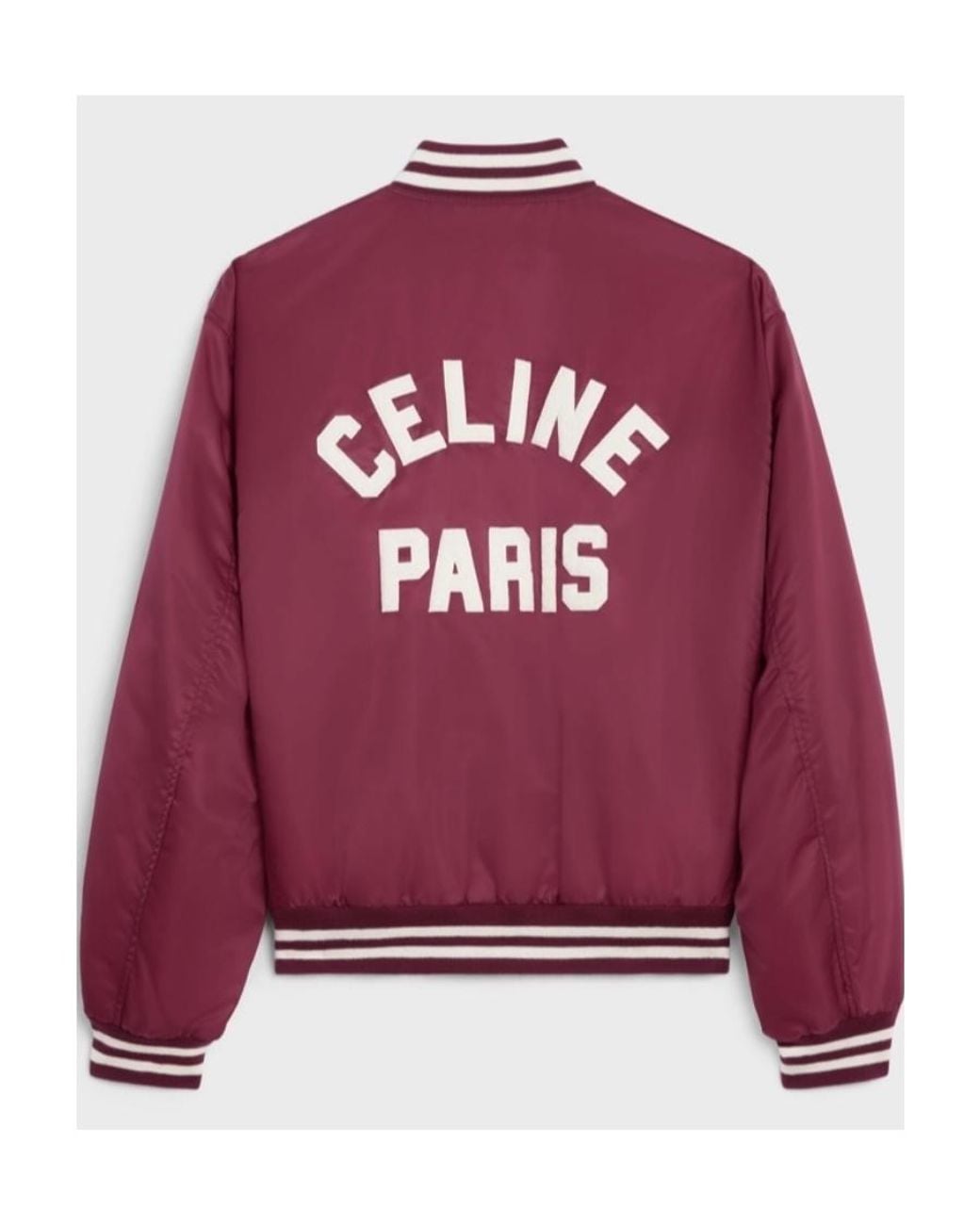Céline Red Varsity Jacket