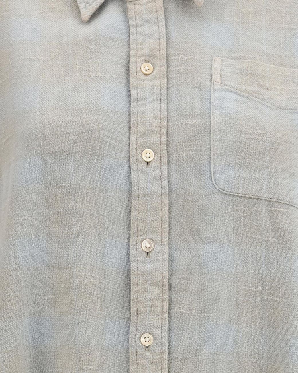 R13 Gray Distressed Oversized Shirt