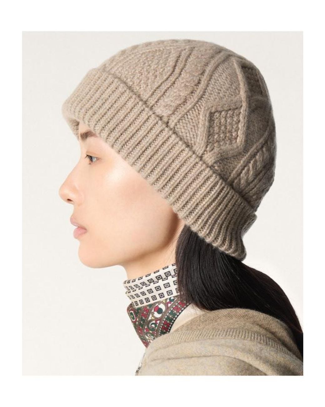 Loro Piana Natural Eyre Beanie Hat