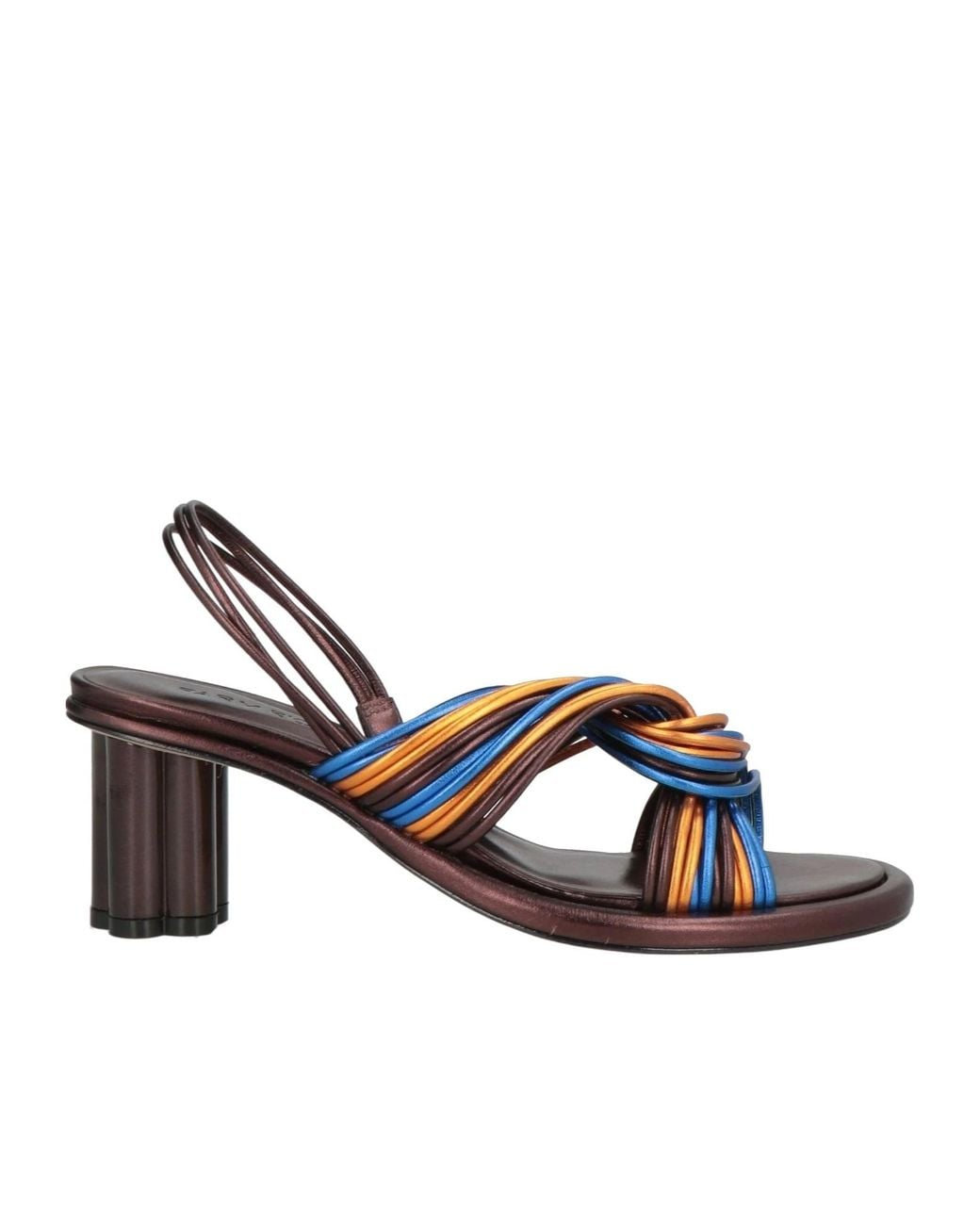 Farm Rio Two-Tone Metallic Sandals