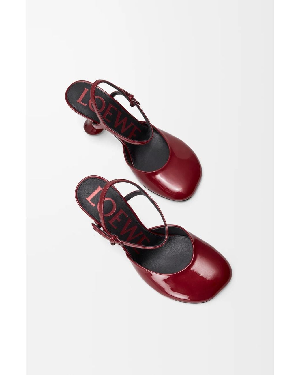 Loewe Red Toy Ankle Strap Pump