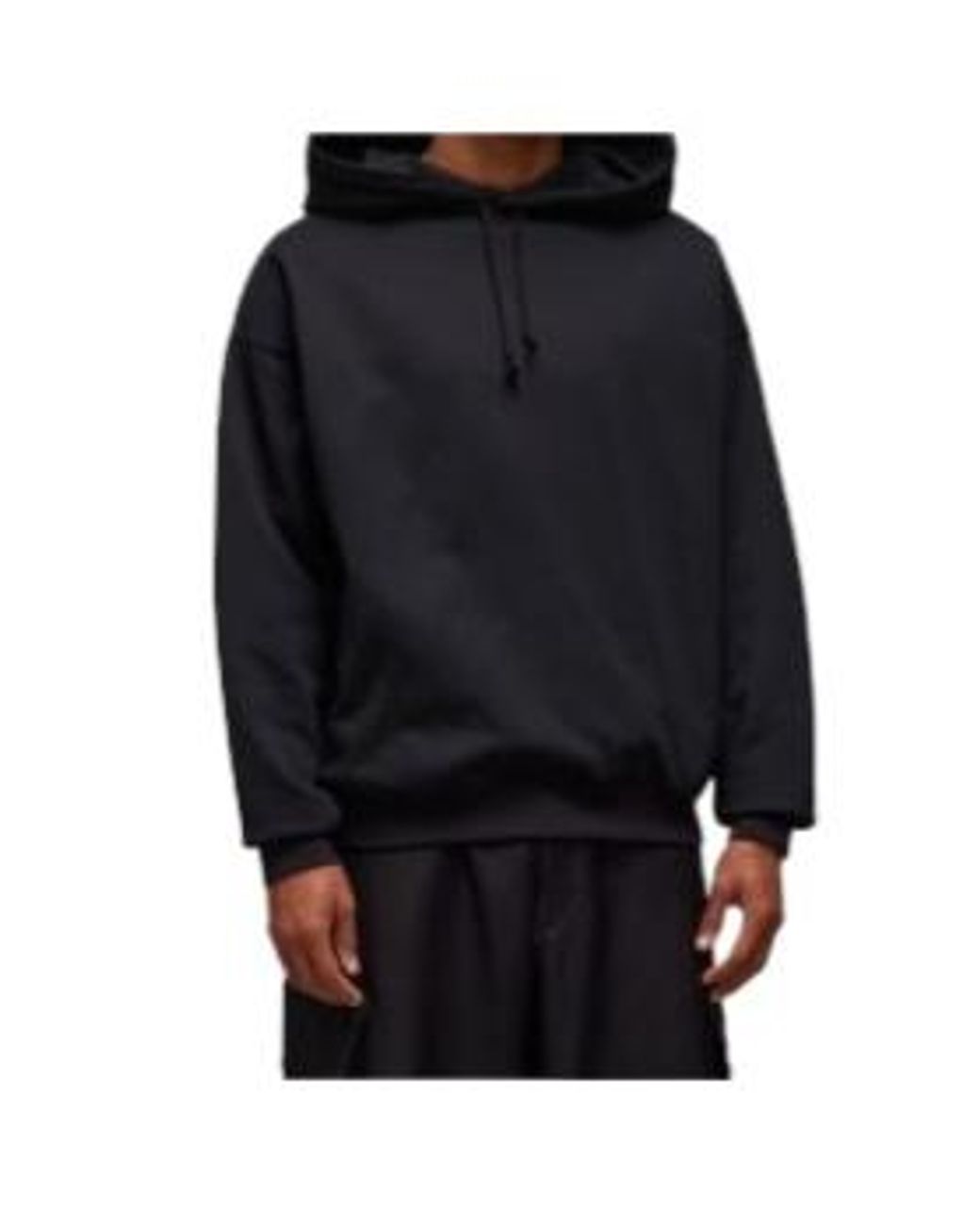 Y-3 Blue Maxi Logo Printed Drawstring Hoodie for men