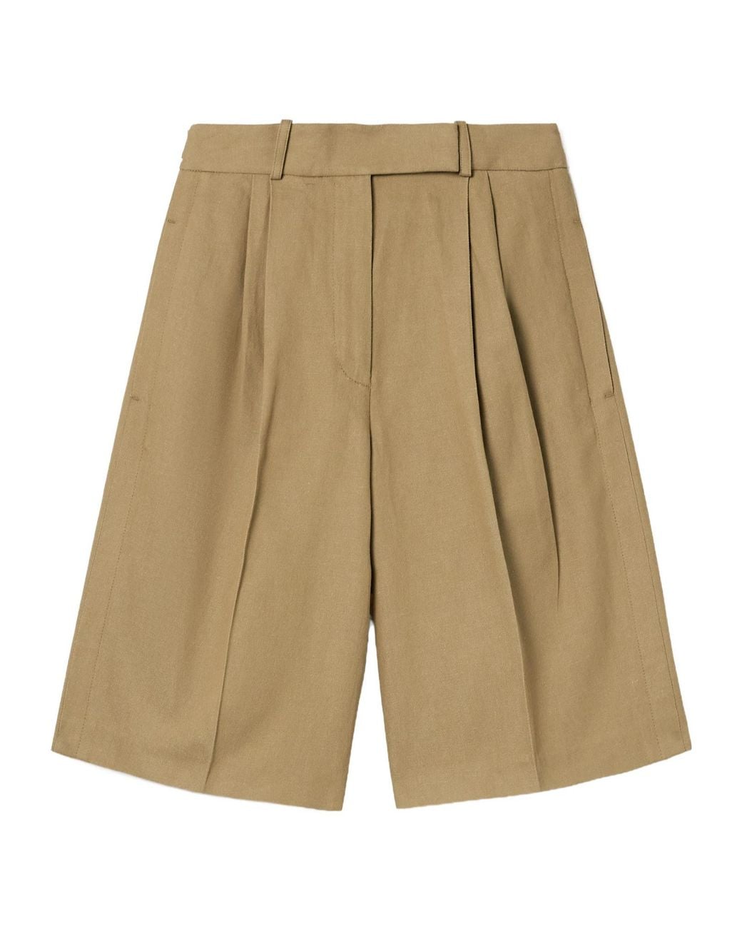 Proenza Schouler Natural Cotton And Linen-Blend Twill Shorts