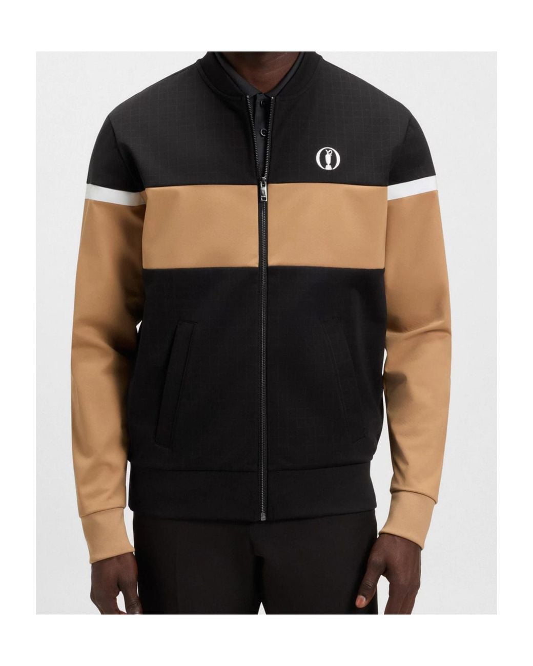 Boss Black Boss Color Blocked The Open Jersey Jacket for men