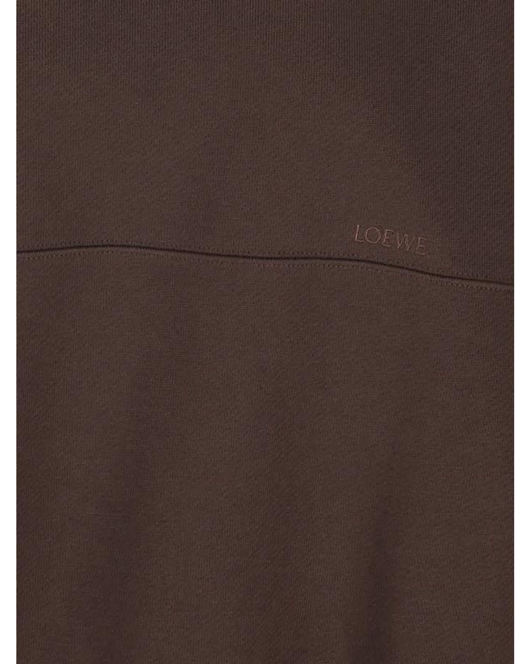 Loewe Brown Medium-Weight Fleece Sweatshirt