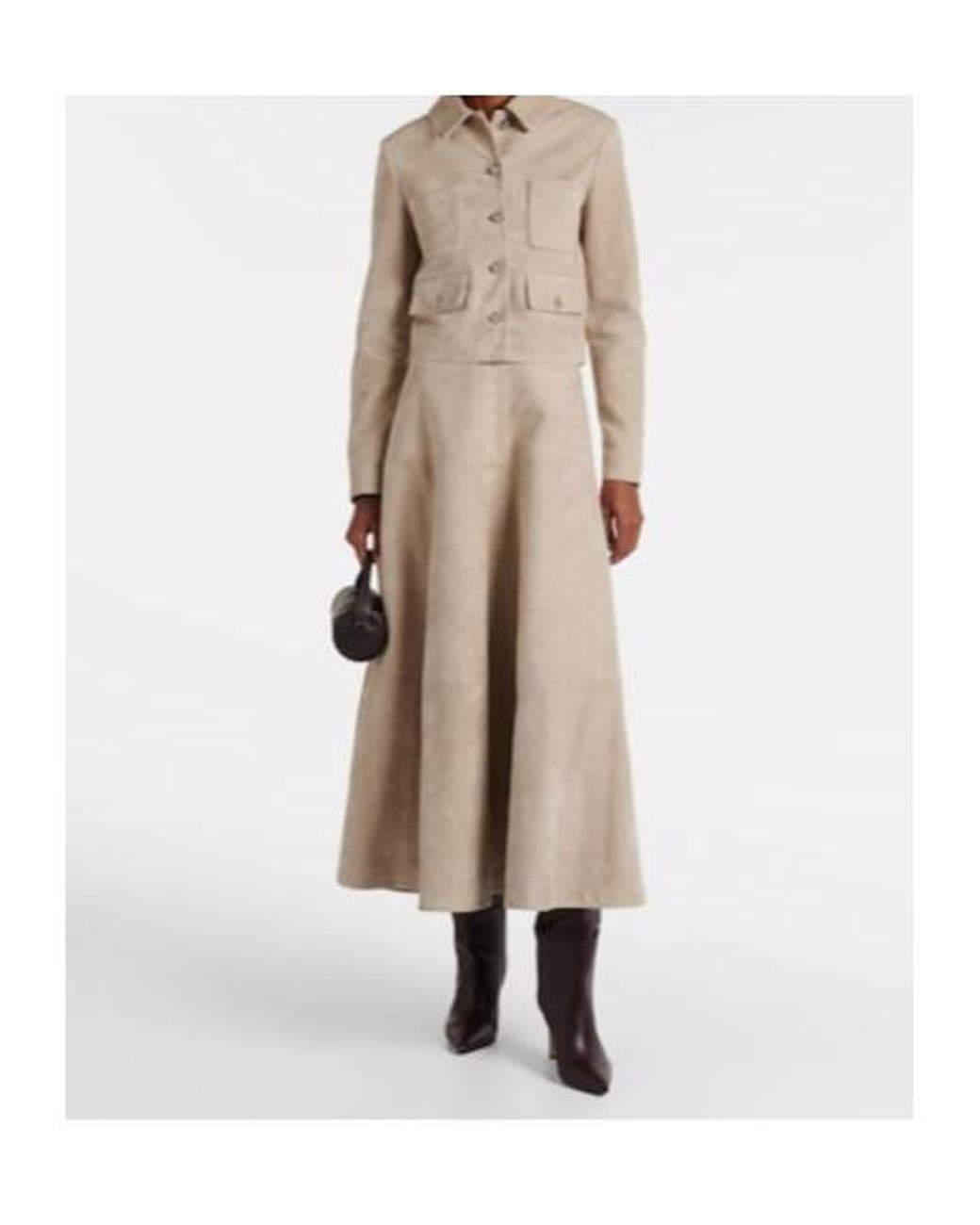 Altuzarra Natural Astley Suede Jacket