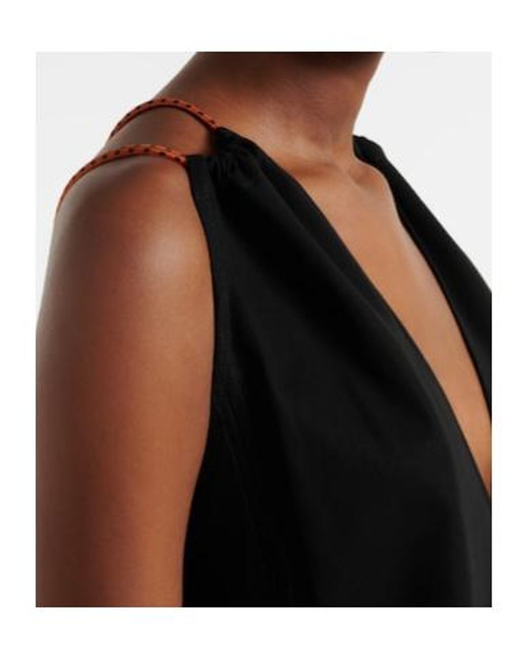 Plan C Black Cotton Crepe Jumpsuit