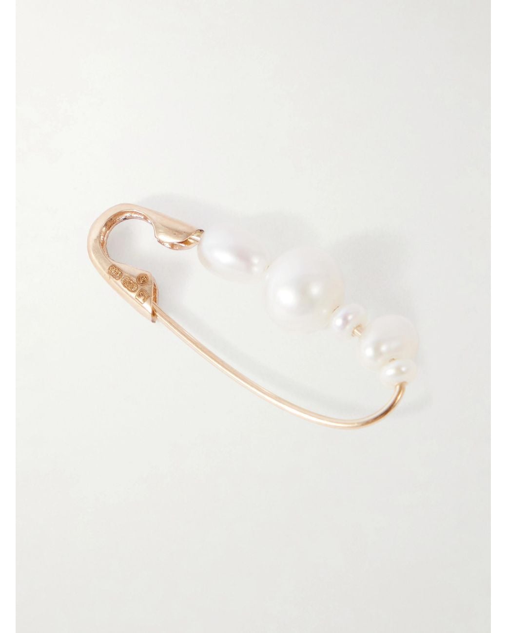 Loren Stewart White 14-Karat Pearl Earring